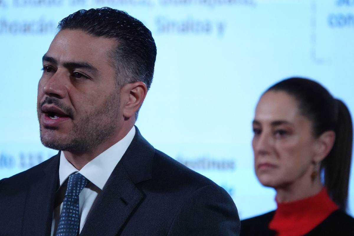 Omar García Harfuch presentó los avances en materia de seguridad durante la conferencia matutina de Claudia Sheinbaum