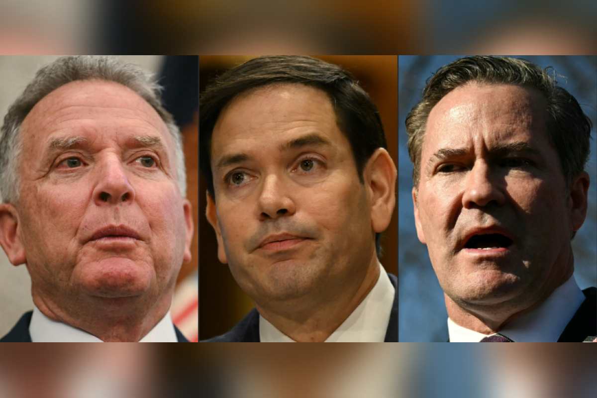 Steve Witkoff, Marco Rubio y Mike Waltz, los funcionarios de Trump que participarán en las negociaciones de paz con Rusia y Ucrania. Foto: AFP