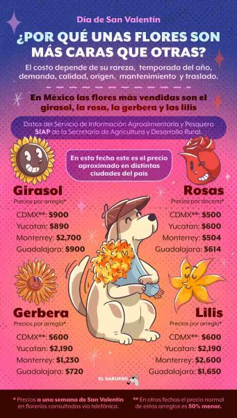 Día de San Valentín: ¿Por qué unas flores son más caras que otras?
