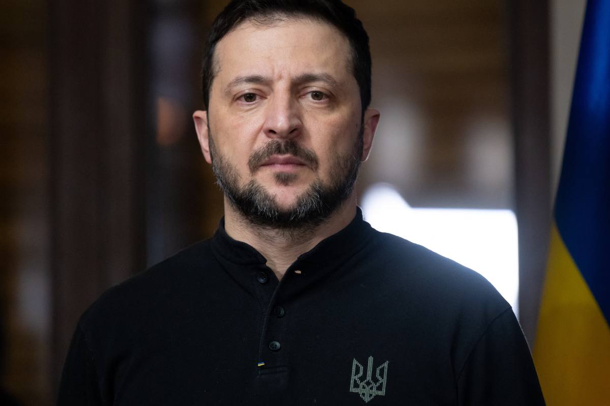 Volodímir Zelenski en la cumbre celebrada en Múnich, Alemania. Foto: AFP