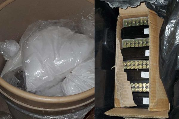 Algunos de los objetos con los que fueron encontrados los hombres relacionados al ataque de una familia en Culiacán