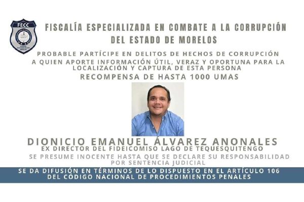 Ficha de búsqueda del exdirector del Fideicomiso Lago de Tequesquitengo