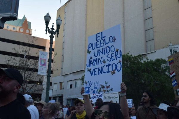 Marcha por los migrantes en El Paso, Texas