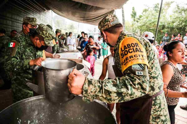 Ejército cuenta con cocinas móviles en caso de sismos