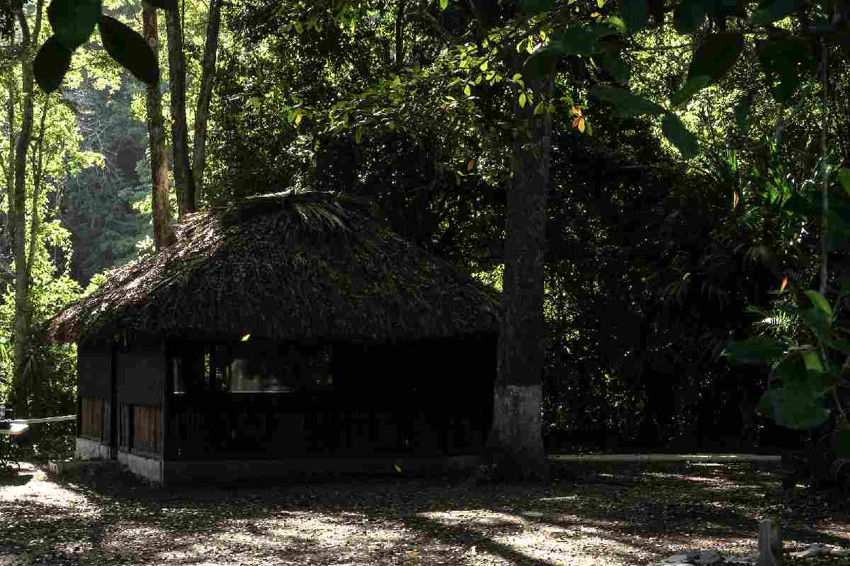 El comedor y centro de reuniones del Campamento del Jaguar, en Laguna Om