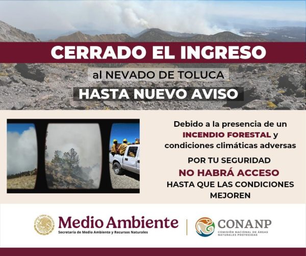Incendio forestal en Nevado de Toluca