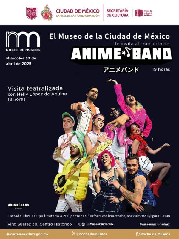 concierto anime Museo de la Ciudad de México