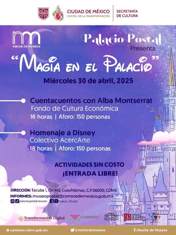 concierto disney palacio postal