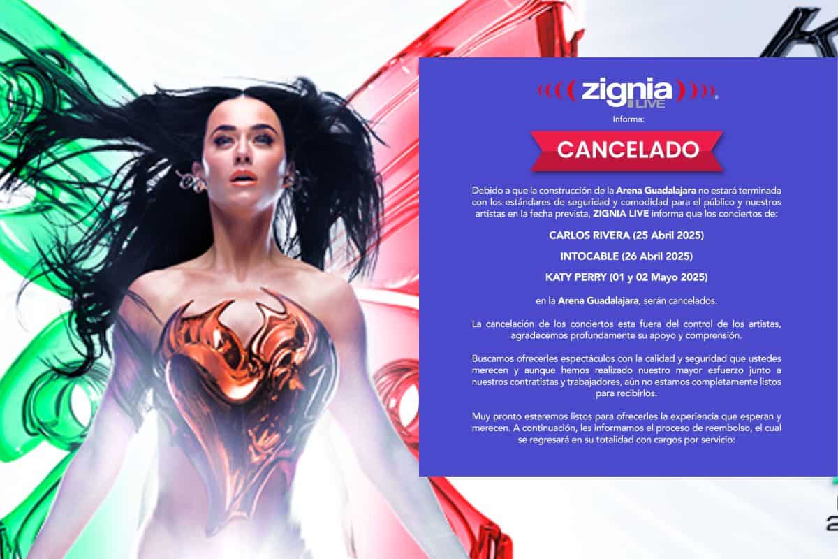 katy perry guadalajara 2025 cancelado
