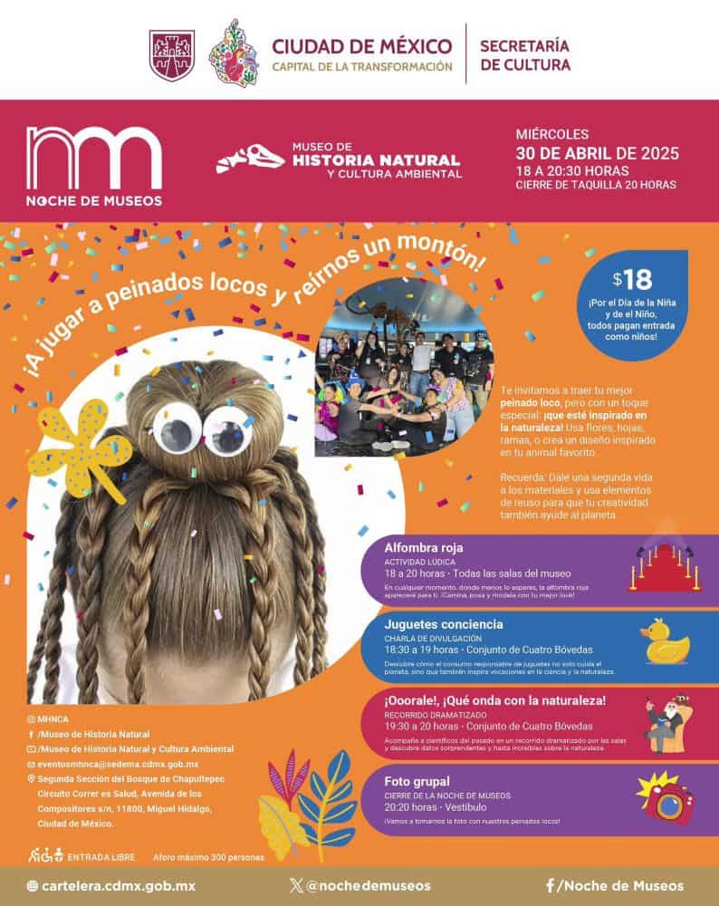 noche de museos abril 2025 museo de historia natural