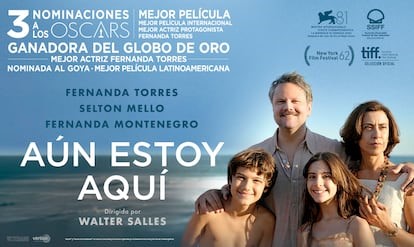 Cartel de la película Aún aquí estoy  
Título original: Aindaestau aqui  
Producción: Brasil,2024   
Dirección: WalterSalles 