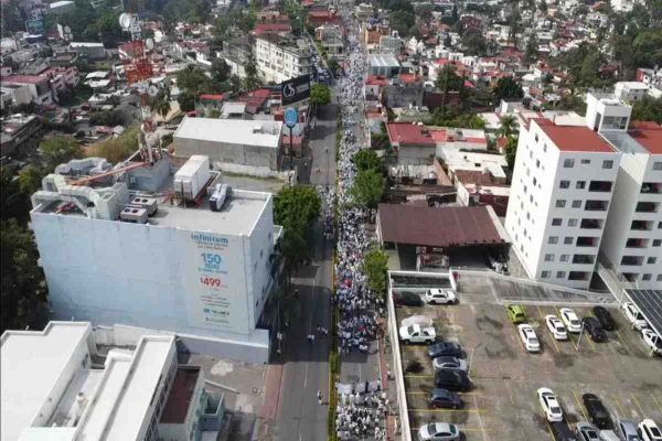Caminata Cuernavaca: obispo exige acciones contra violencia; abre buzón de paz a madres buscadoras