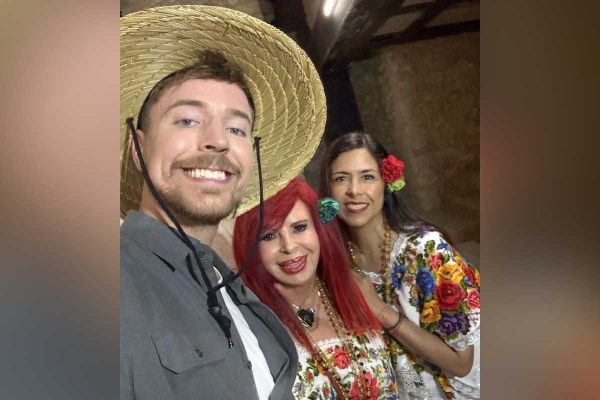 Mr. Beast junto a Layda Sansores