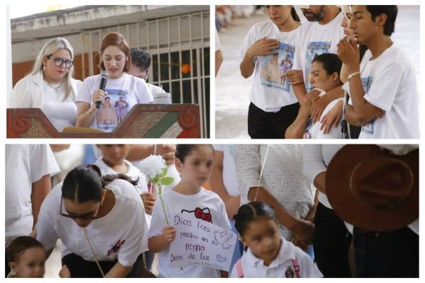 Se realizó un homenaje tras el asesinato de Alexa y Leydi