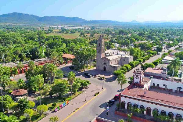 Vista aérea de Mocorito, Sinaloa