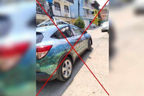 Vehículo Google Maps apedreado Acapulco Guerrero río