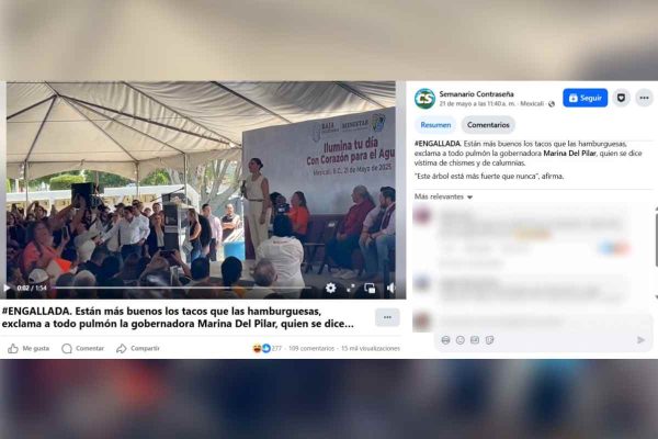Abucheos gobernadora Marina del Pilar Baja California visa
