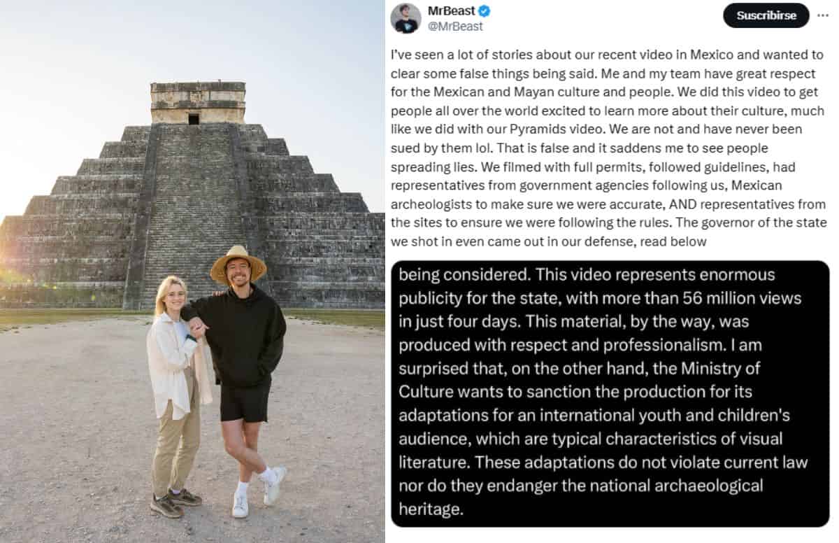 mr beast demanda mexico maya calakmul