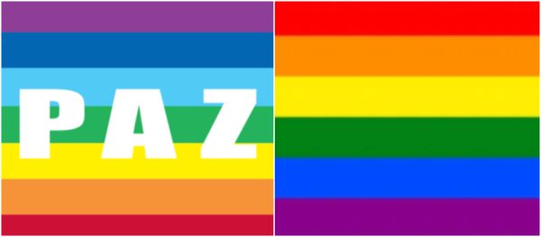 El papa León XIV no evitó la bandera LGBTIQ+, en realidad se observó la bandera de la paz.