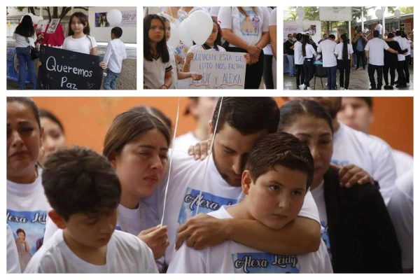 ‘Yo no tendría que pedir justicia por una compañera’; niños y niñas se manifiestan por el asesinato de Alexa y Leidy en Culiacán