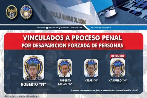 Absuelven a cuatro policías acusados de presunta desaparición y homicidio de jóvenes en Guanajuato