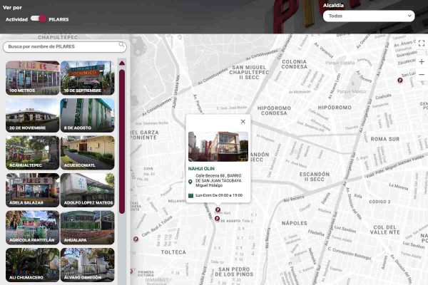 Así puedes conocer la ubicación de los PILARES cerca de ti en CDMX