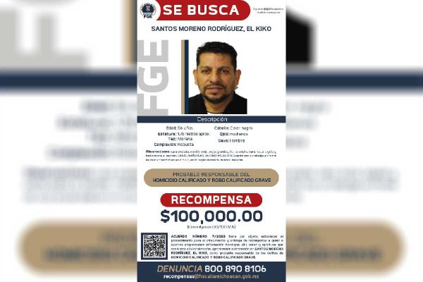 Identifican al “Kiko” como presunto homicida del alcalde de Tacámbaro, Michoacán; ofrecen recompensa para localizarlo