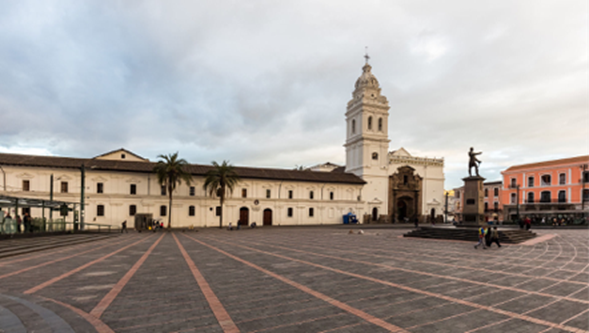 Convento de Santo Domingo en Quito, Ecuador.