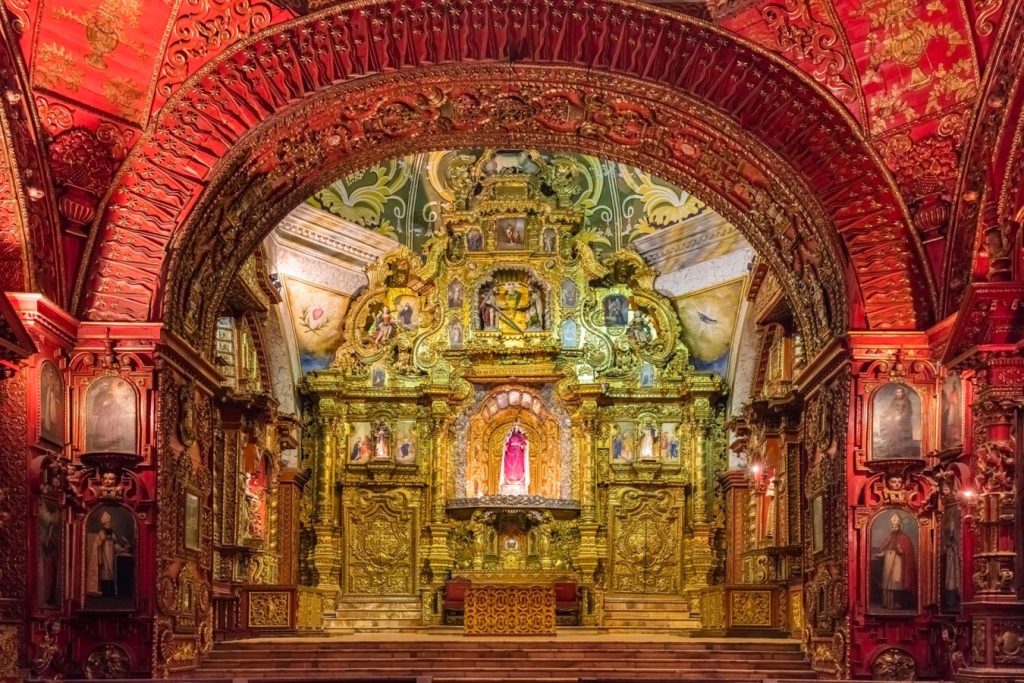 Convento de Santo Domingo en Quito, Ecuador.