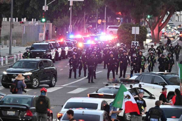Protestas contra redadas en Estados Unidos