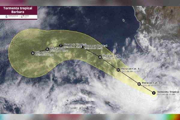 Tormenta tropical Bárbara se convertirá en huracán