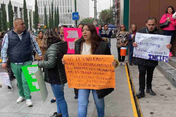 Trabajadores del INCIFO se deslindan del otro grupo de empleados