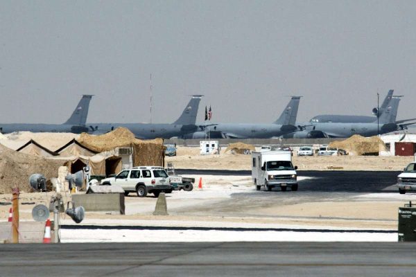 Vista general de la base militar de EU en Catar Al-Udeid