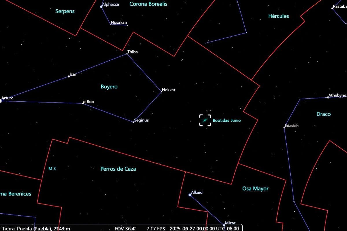 Lluvia de meteoros Bootidas junio 2025