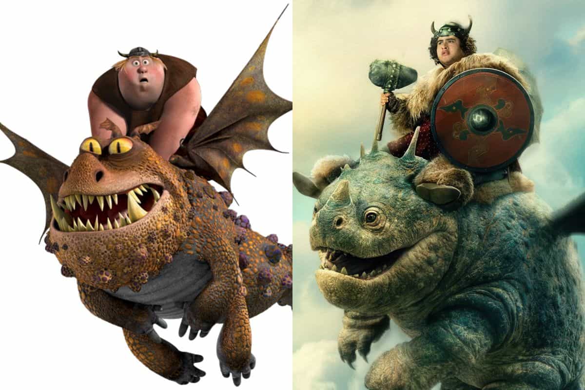 albóndiga y patapez como entrenar a tu dragón 