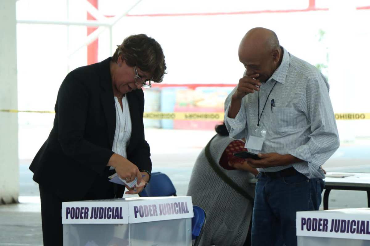 “Está un poco complicado votar”, dice Delfina Gómez, gobernadora del Edomex; descarta incidentes