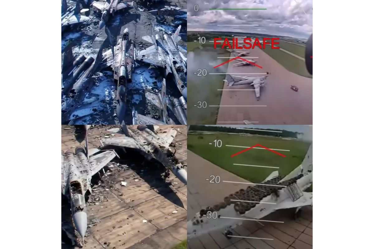 Circula en redes sociales un video hecho con IA, pero usuarios aseguran que es de la reciente destrucción de aviones en territorio ruso.