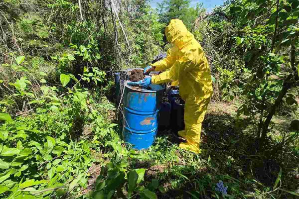 Decomisan casi una tonelada de metanfetamina y precursores en Culiacán, Sinaloa, con valor de 143 millones de pesos