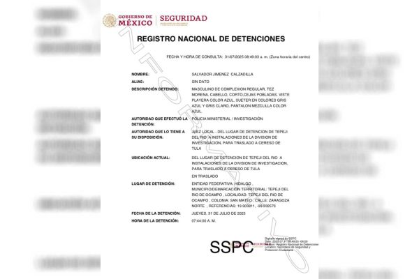 Detienen al exalcalde de Tepeji del Río, Hidalgo; lo acusan de desvío de 40 mdp de recursos públicos
