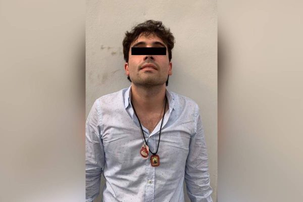 Ovidio Guzmán al momento de su captura