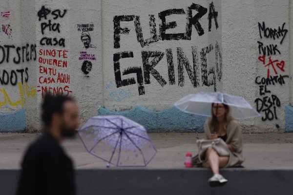 Pintas contra estadounidenses en la colonia Condesa hechas en protesta contra gentrificación