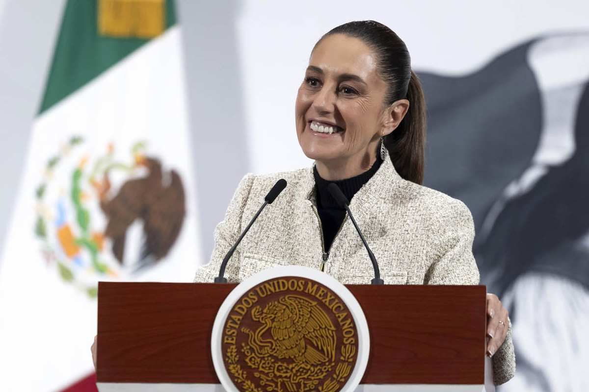 Presidenta Claudia Sheinbaum durante la mañanera del 24 julio donde habló sobre la salida de Iberdrola de México