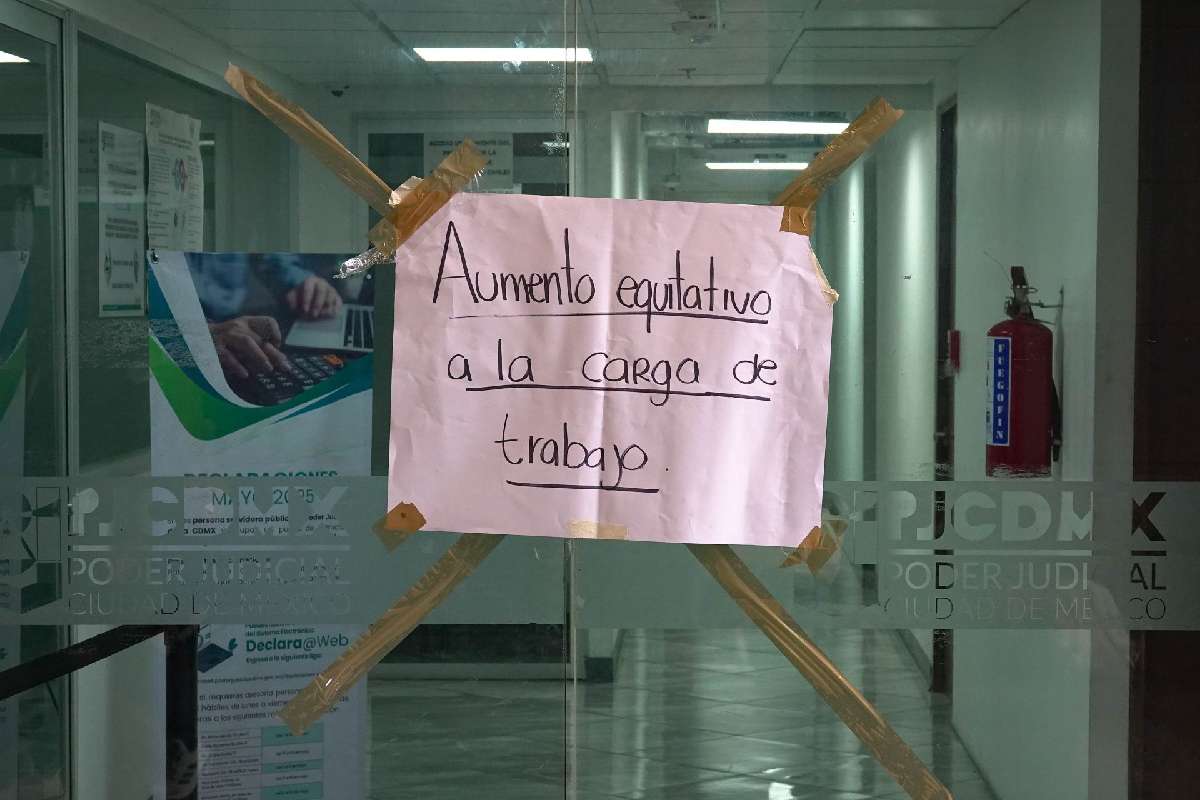 Trabajadores del Poder Judicial mantuvieron un paro en las instalaciones en exigencia de mejores condiciones de trabajo