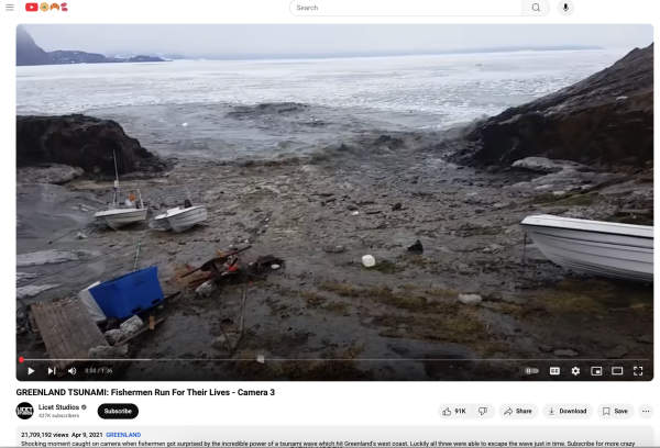 Video no muestra retirada del mar en Rusia