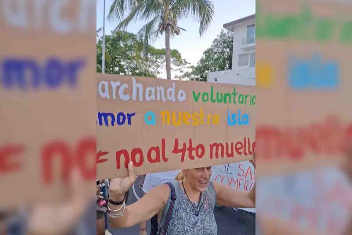 cuarto muelle cozumel cruceros semarnat protestas arrecife