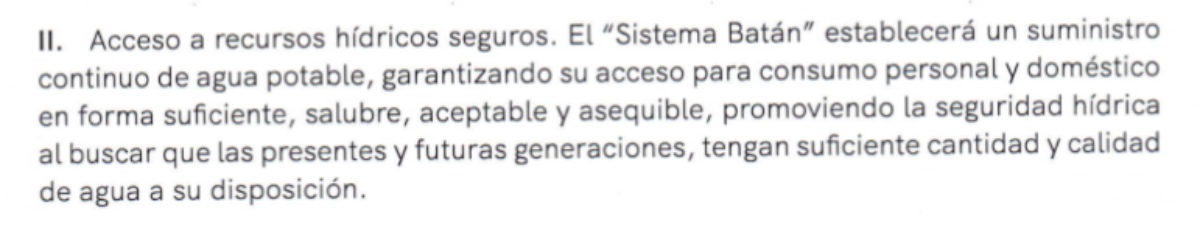 El proyecto El Batán promete acceso a recursos hídricos seguros.