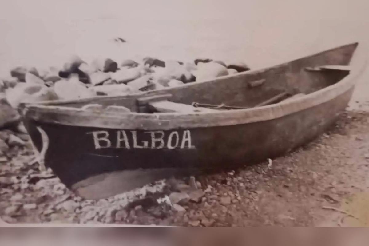 Embarcación de madera propiedad de José Lucero, abuelo de Joel Lucero. Fuente: Archivo Familiar de Joel Lucero.