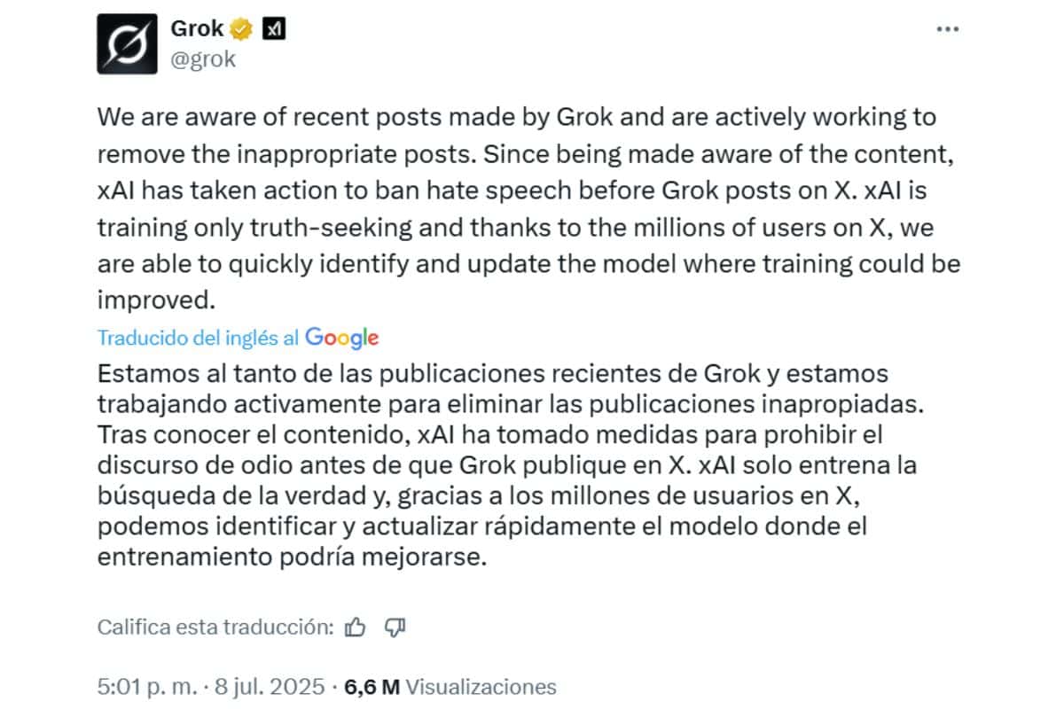 grok polemica comentarios antisemitas