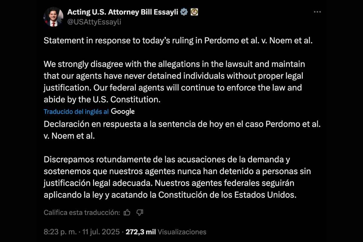 No hay un decreto de Gavin Newsom que exija se presente una orden judicial explícita durante  las redadas migratorias en California. 