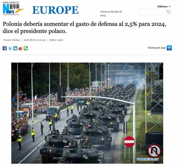 Polonia sí reforzó seguridad en fronteras con Alemania y Lituania, pero esta imagen circula desde 2018 